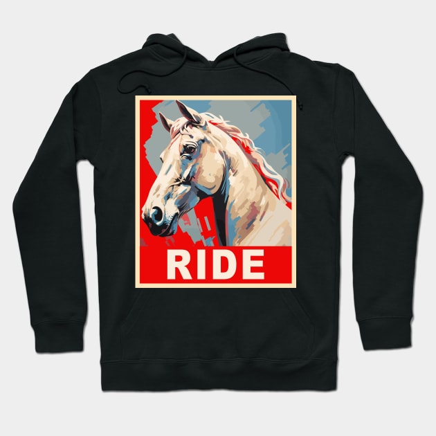 Funny Horse Equestrian Gifts Horseback Riding Hoodie by KsuAnn